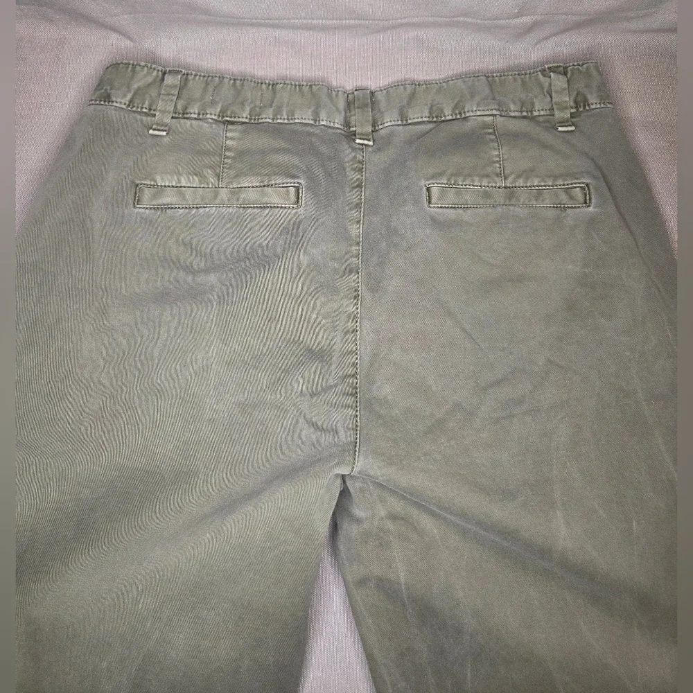 NWOT Gap Girlfriend Twill Stripe Chinos - Olive - Size 6 - Picture 5 of 5